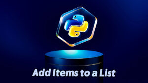Add Items to a List