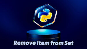 Remove Item from Set